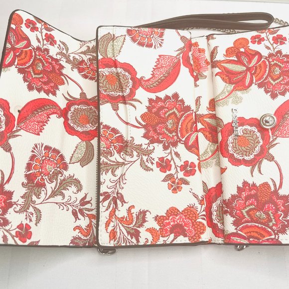 Desigual Black & Red Floral Leather Purse / Wallet – Modern Spanish Design - Picture 5 of 8